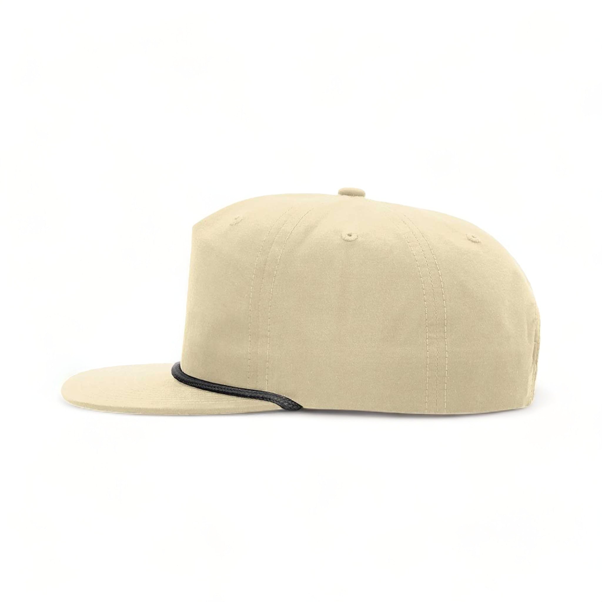 Side view of Richardson 256 custom hat in birch and black