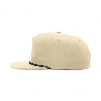 Side view of Richardson 256 custom hat in birch and black