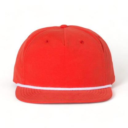 Front view of Richardson 256 custom hat in red and white