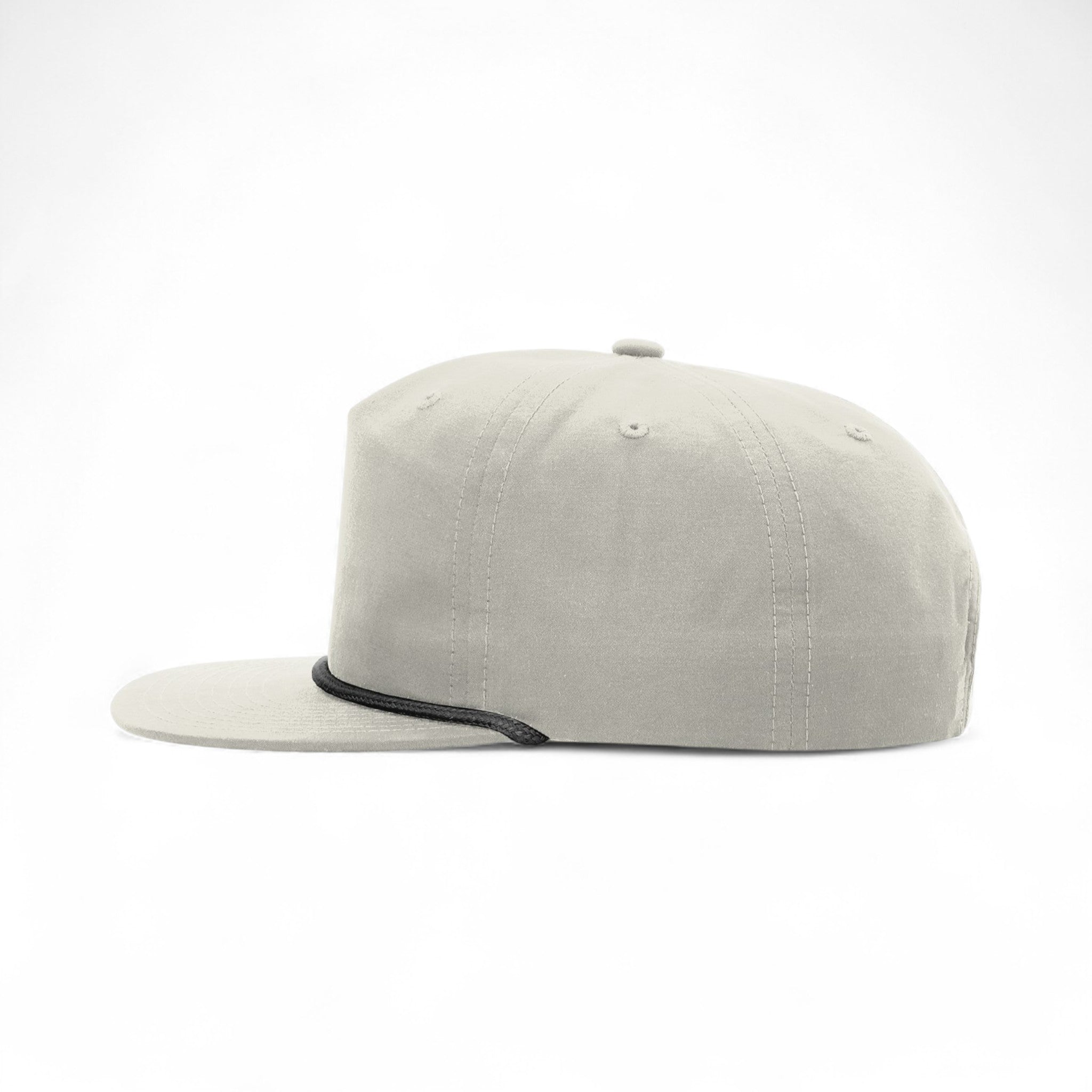 Left side view of Richardson 256 custom hat in birch and black