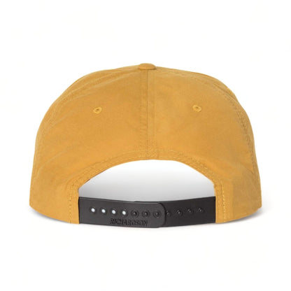Back view of Richardson 256 custom hat in biscuit and black