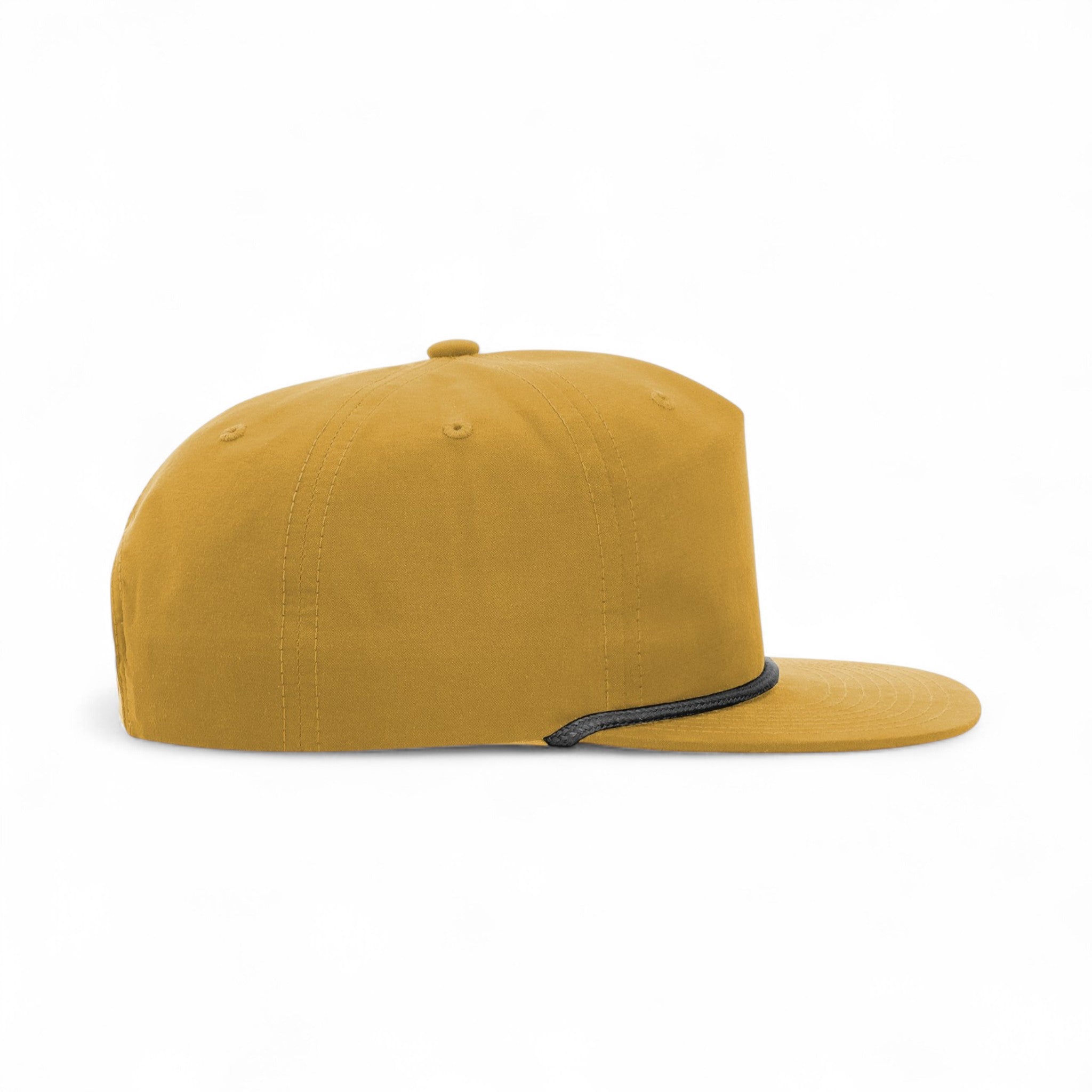 Right side view of Richardson 256 custom hat in biscuit and black