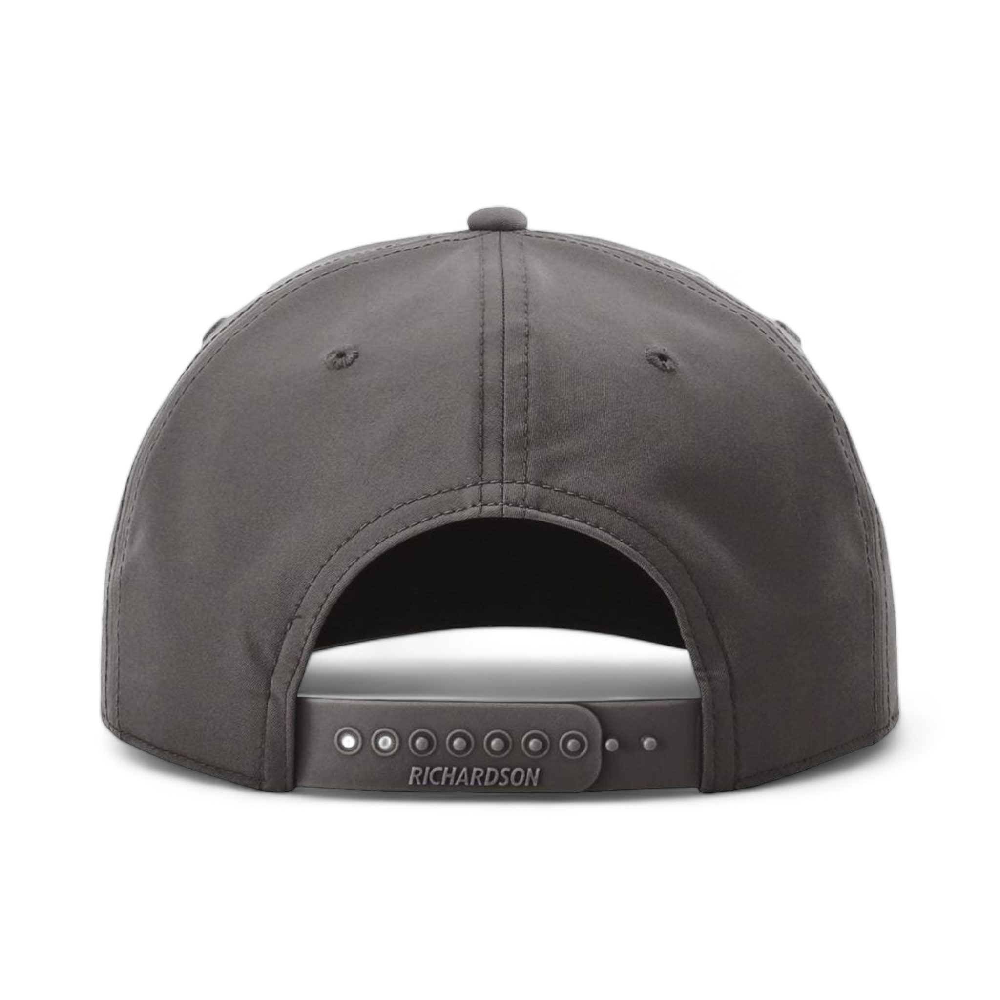 Back view of Richardson 258 custom hat in dark grey and white