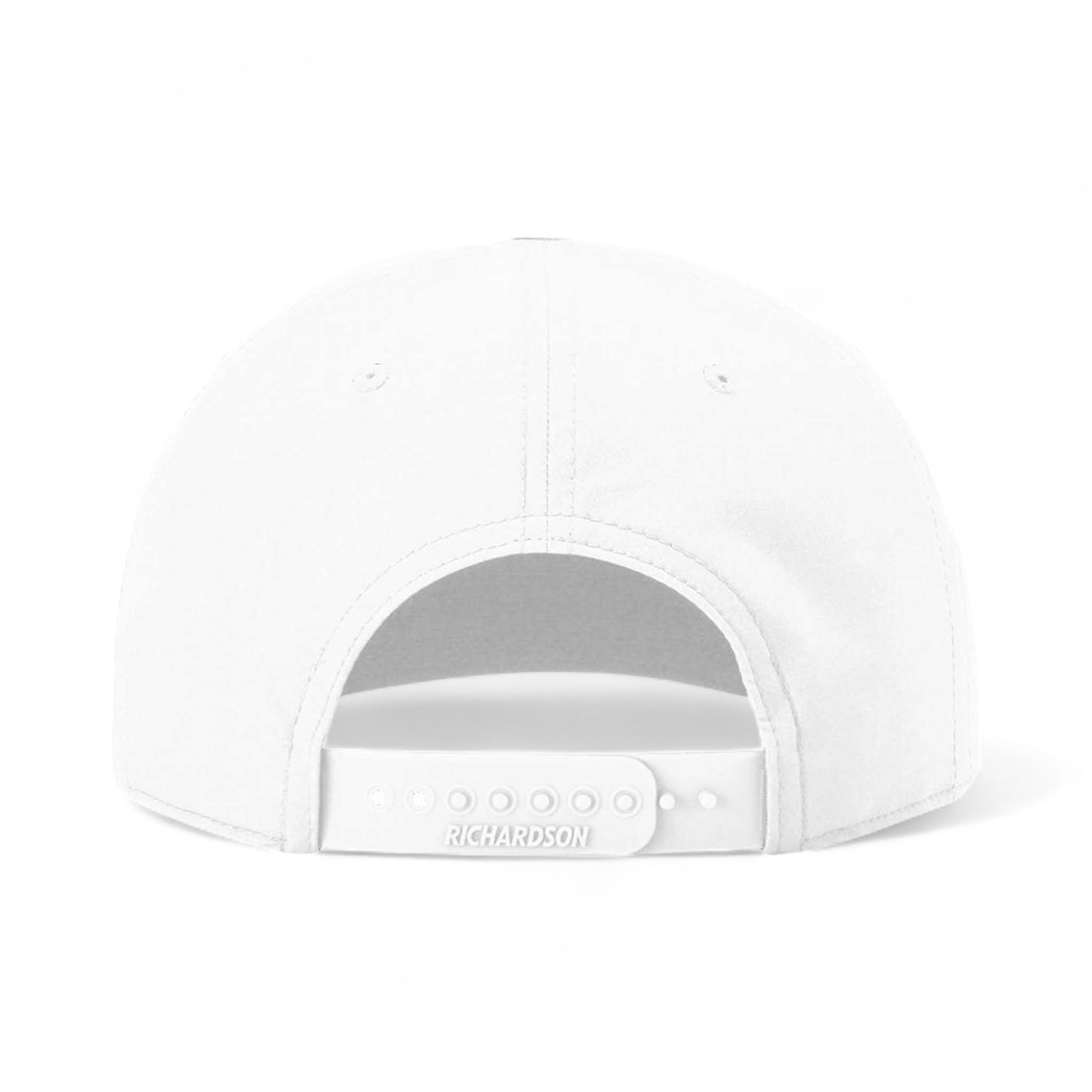 Back view of Richardson 258 custom hat in white and black