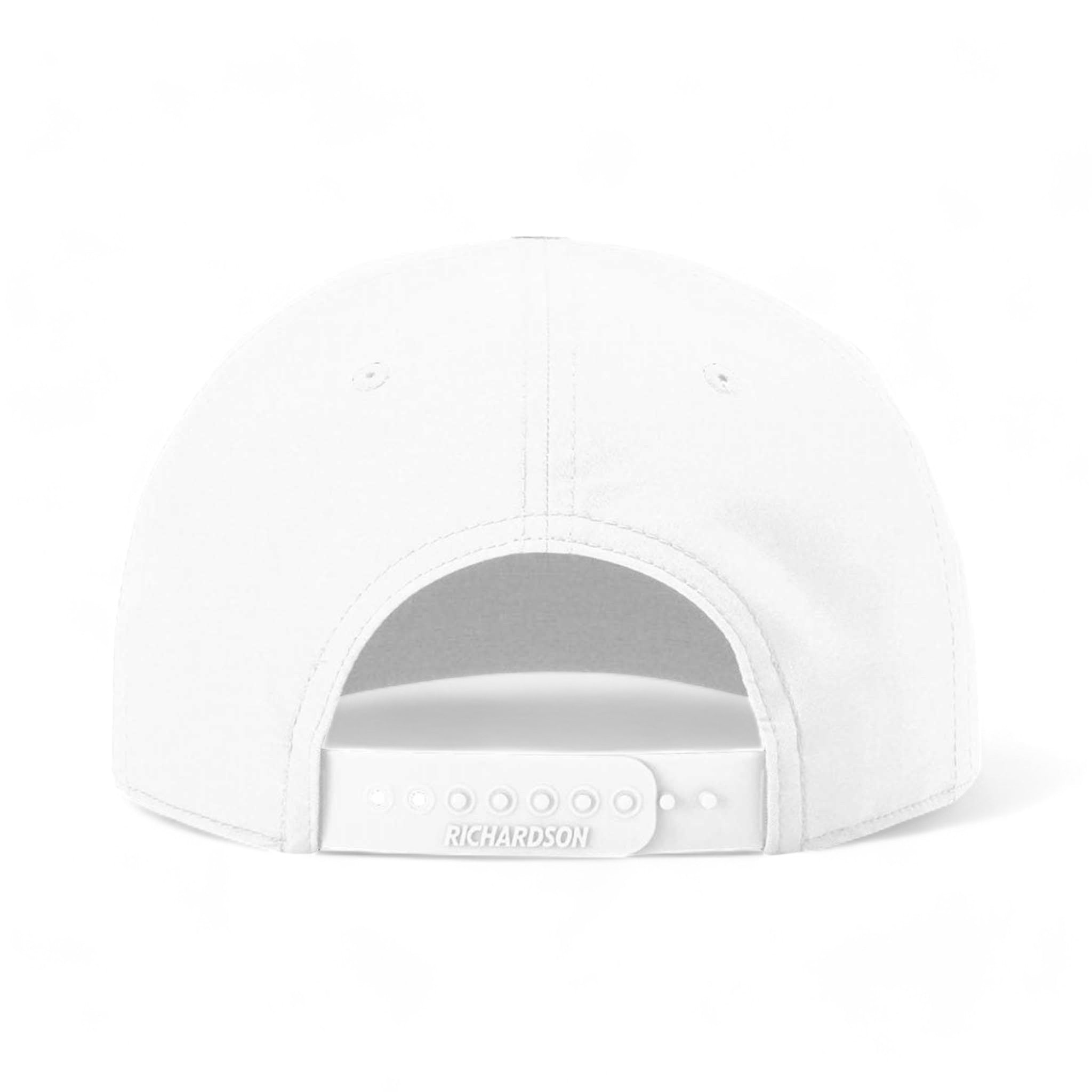 Back view of Richardson 258 custom hat in white and navy