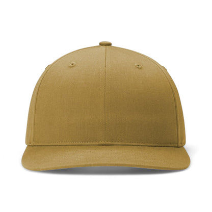 Front view of Richardson 312 custom hat in amber gold