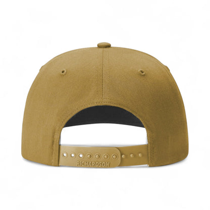 Back view of Richardson 312 custom hat in amber gold