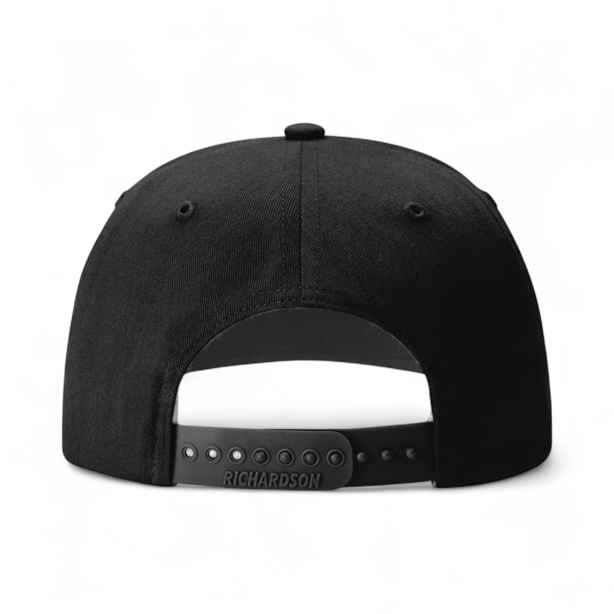 Back view of Richardson 312 custom hat in black