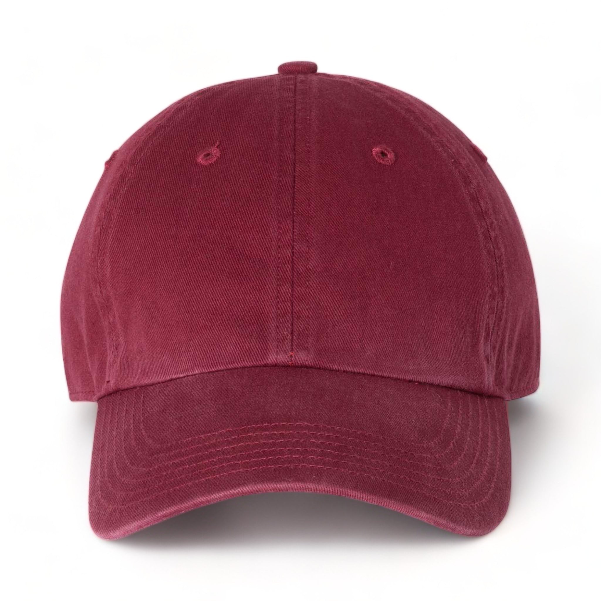 Front view of Richardson 320 custom hat in cardinal