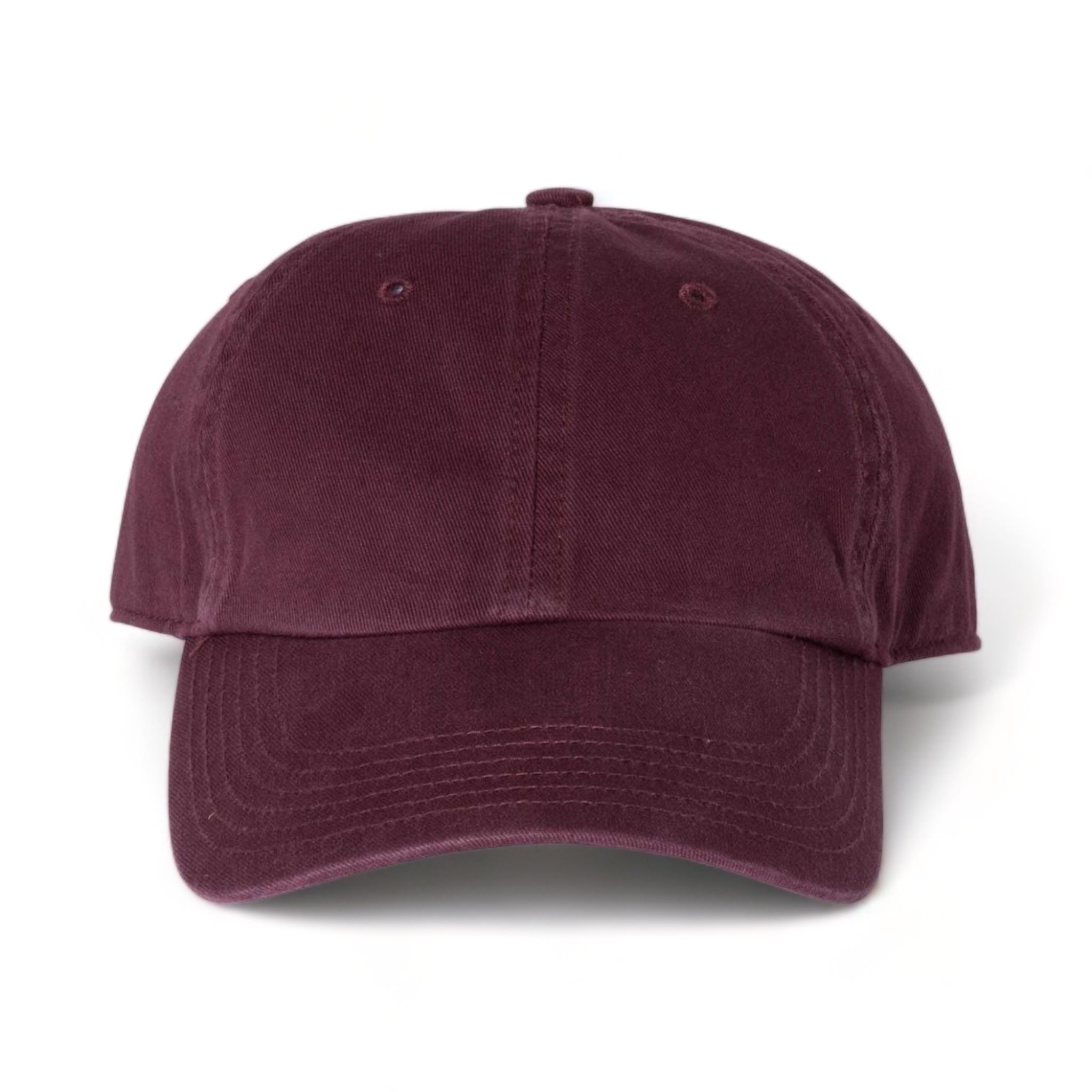Front view of Richardson 320 custom hat in maroon