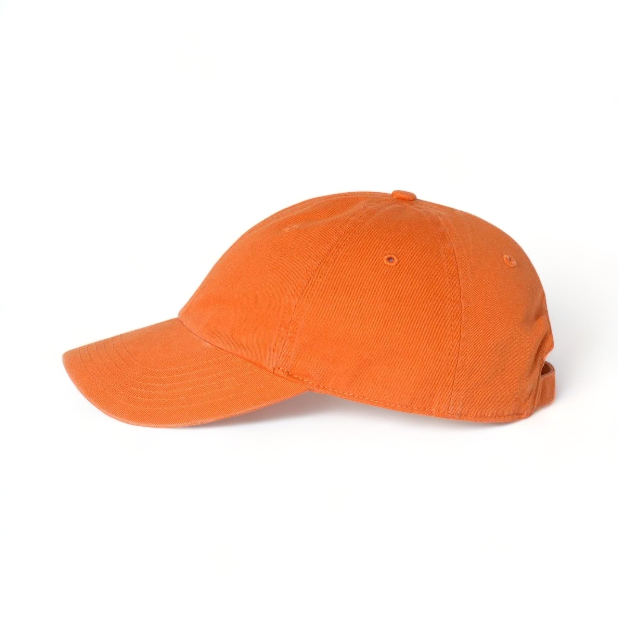 Side view of Richardson 320 custom hat in orange