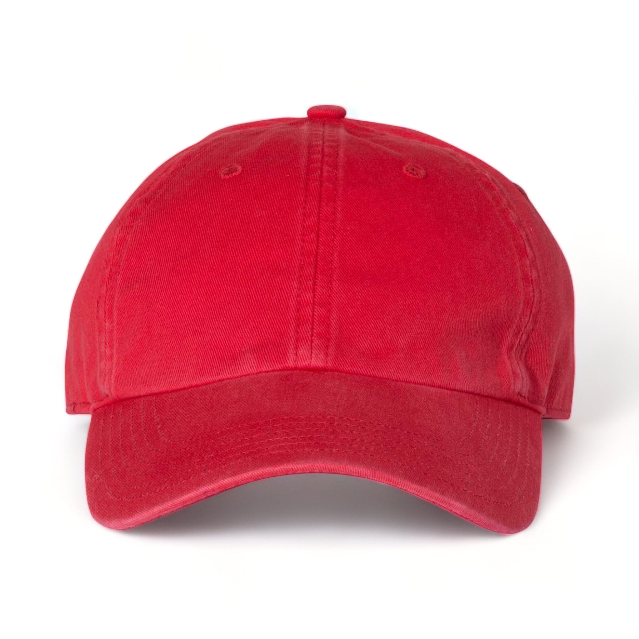 Front view of Richardson 320 custom hat in red