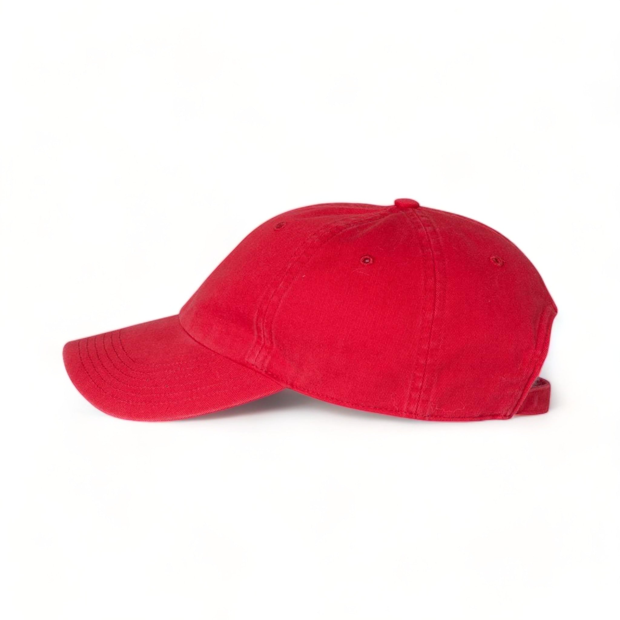 Side view of Richardson 320 custom hat in red