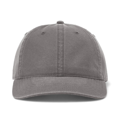Front view of Richardson 324RE custom hat in dark grey
