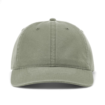 Front view of Richardson 324RE custom hat in olive green
