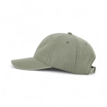 Left side view of Richardson 324RE custom hat in olive green