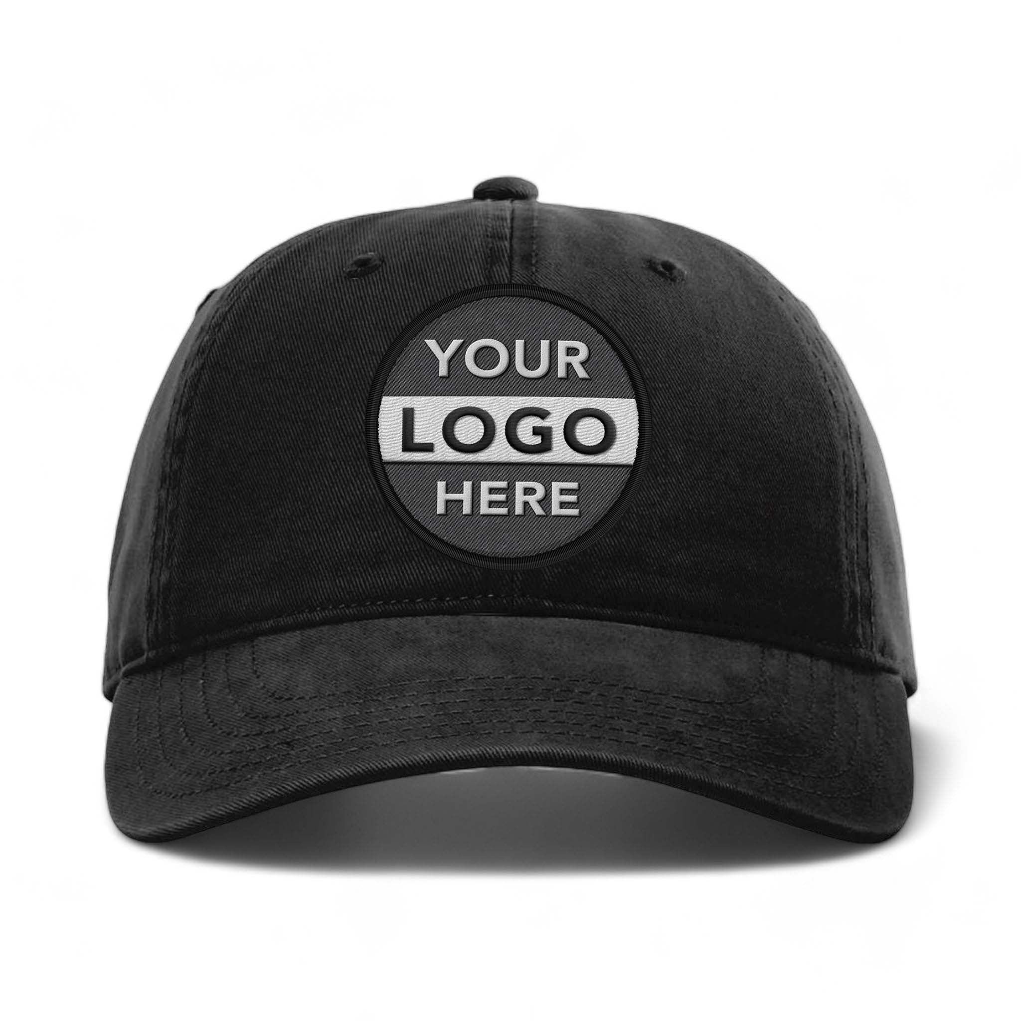 Richardson 326 custom embroidered patch hat in black