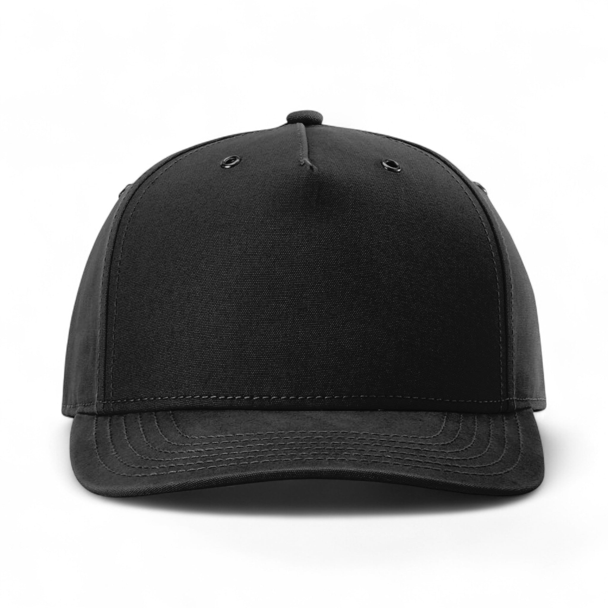 Front view of Richardson 336 custom hat in black