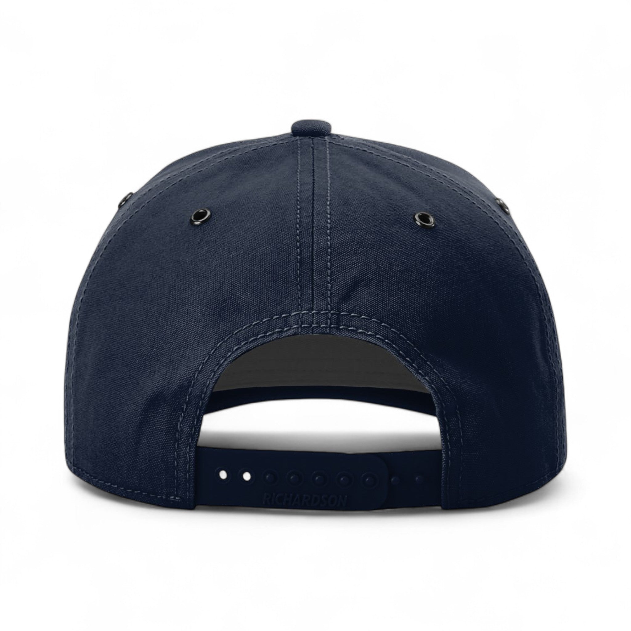 Back view of Richardson 336 custom hat in navy