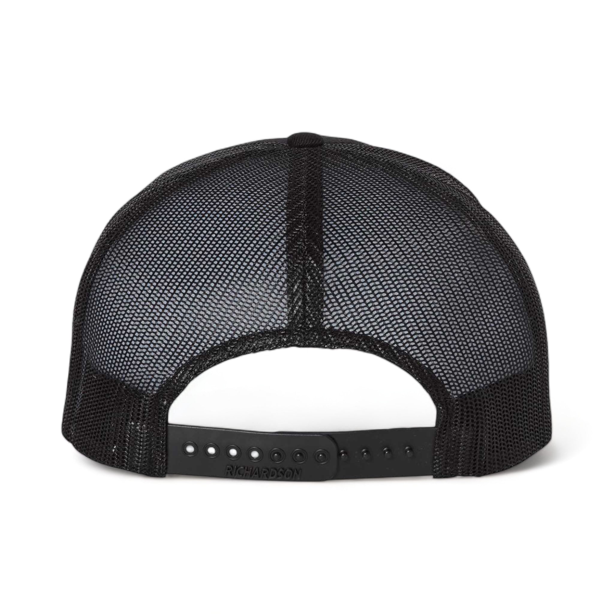 Back view of Richardson 511 custom hat in black and black