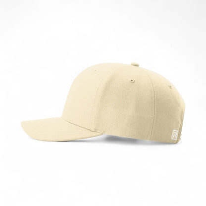 Left side view of Richardson 512 custom hat in birch