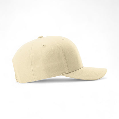 Right side view of Richardson 512 custom hat in birch