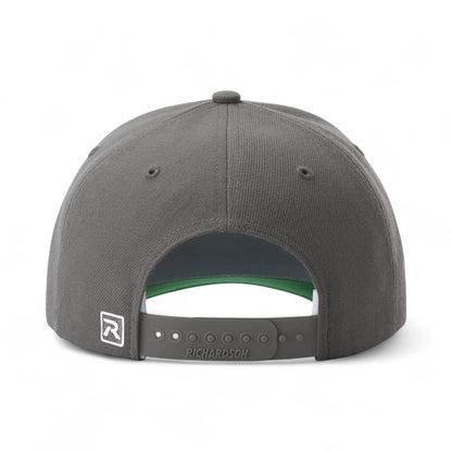 Back view of Richardson 512 custom hat in charcoal