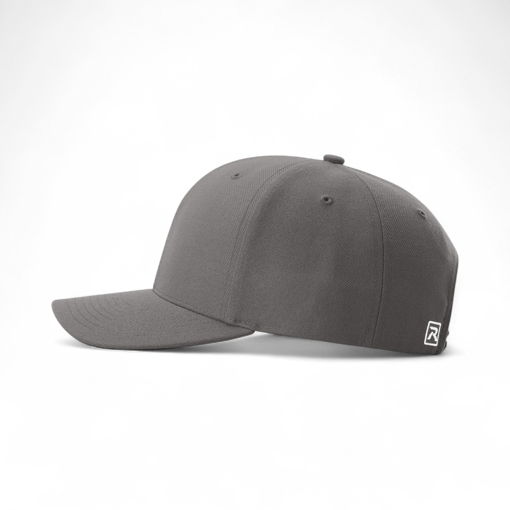 Left side view of Richardson 512 custom hat in charcoal