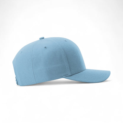 Right side view of Richardson 512 custom hat in columbia blue