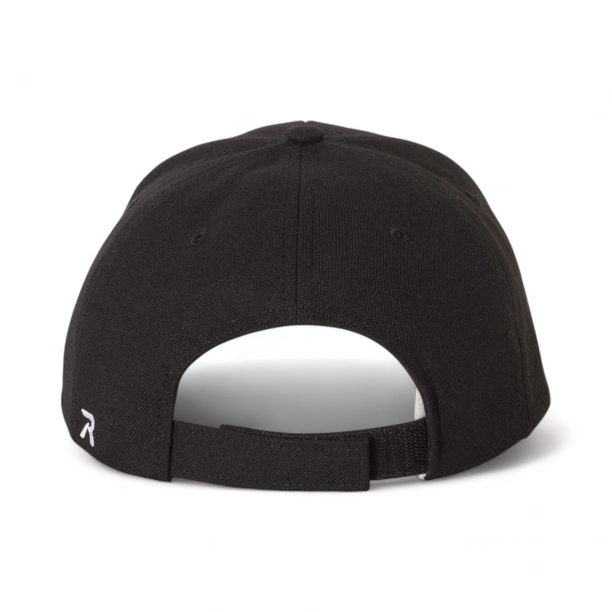 Back view of Richardson 514 custom hat in black