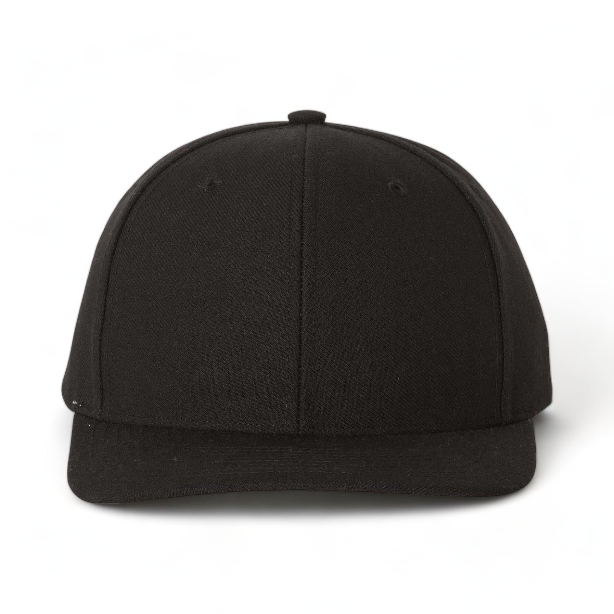 Front view of Richardson 514 custom hat in black
