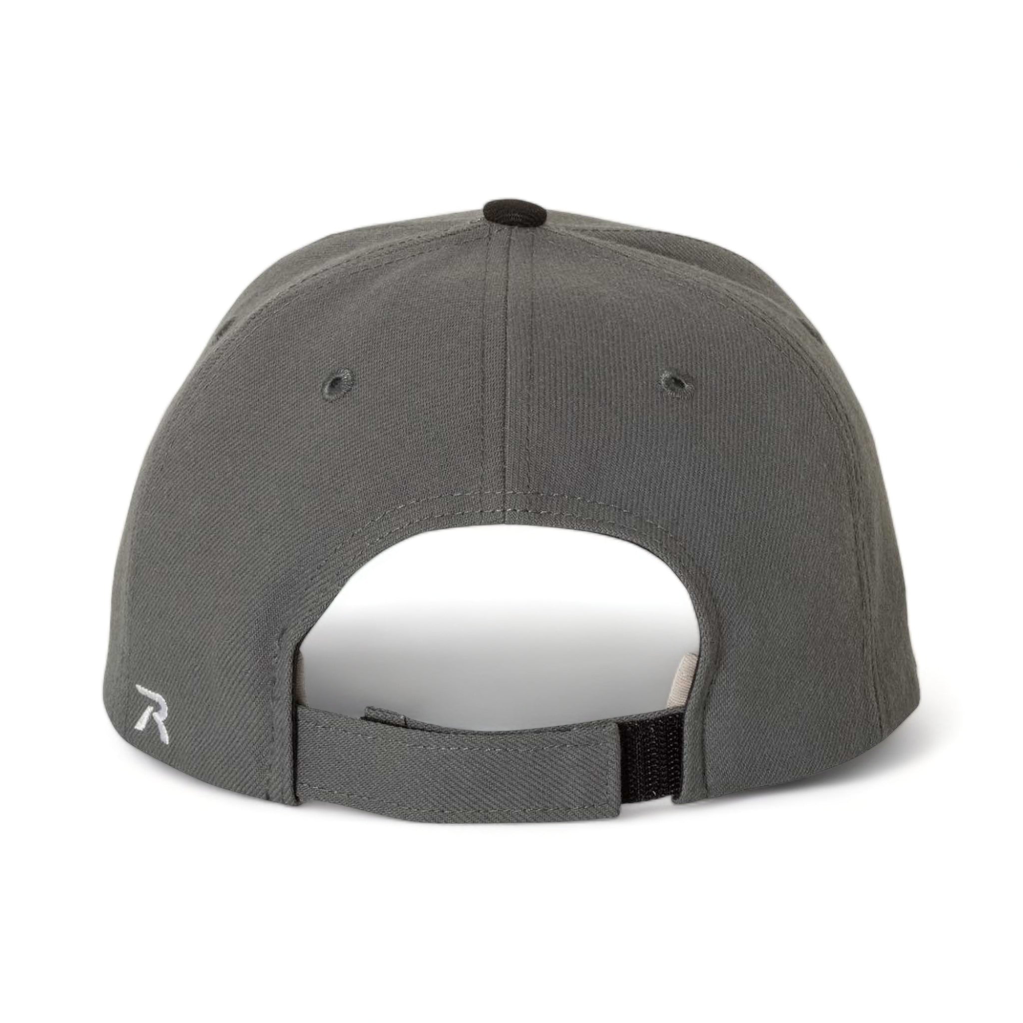 Back view of Richardson 514 custom hat in charcoal and black