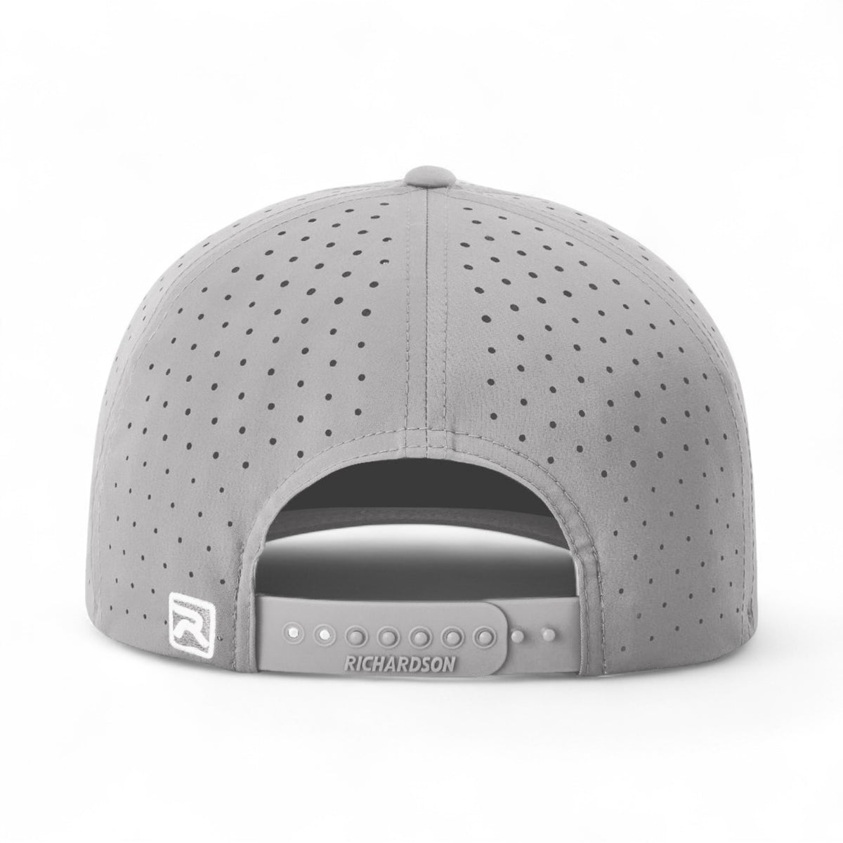 Back view of Richardson 632 custom hat in grey