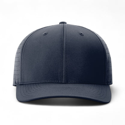 Front view of Richardson 632 custom hat in navy