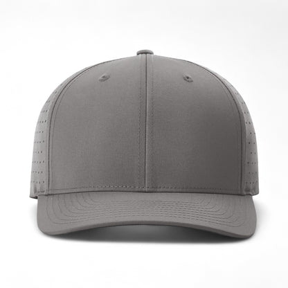 Front view of Richardson 632 custom hat in charcoal
