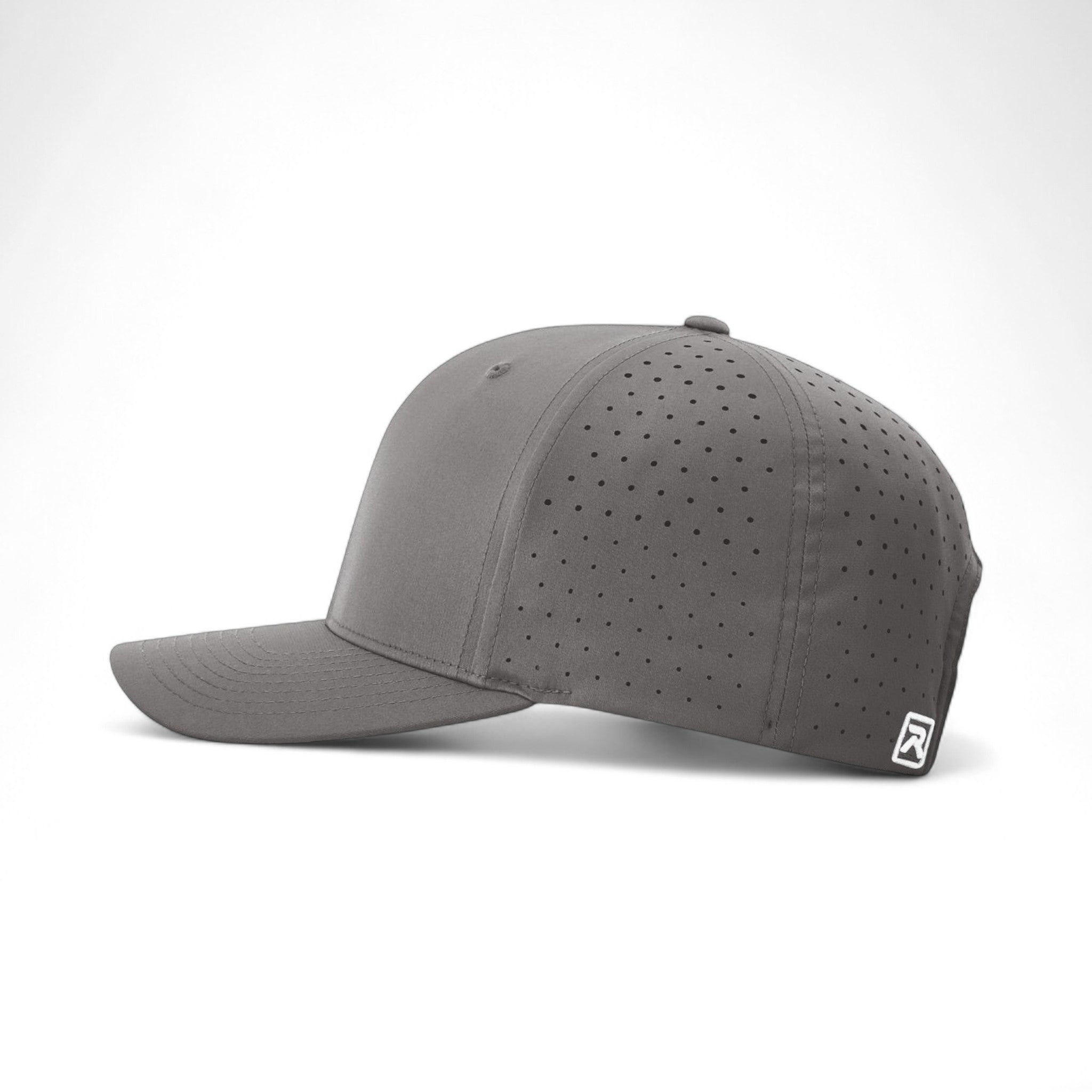 Left side view of Richardson 632 custom hat in charcoal