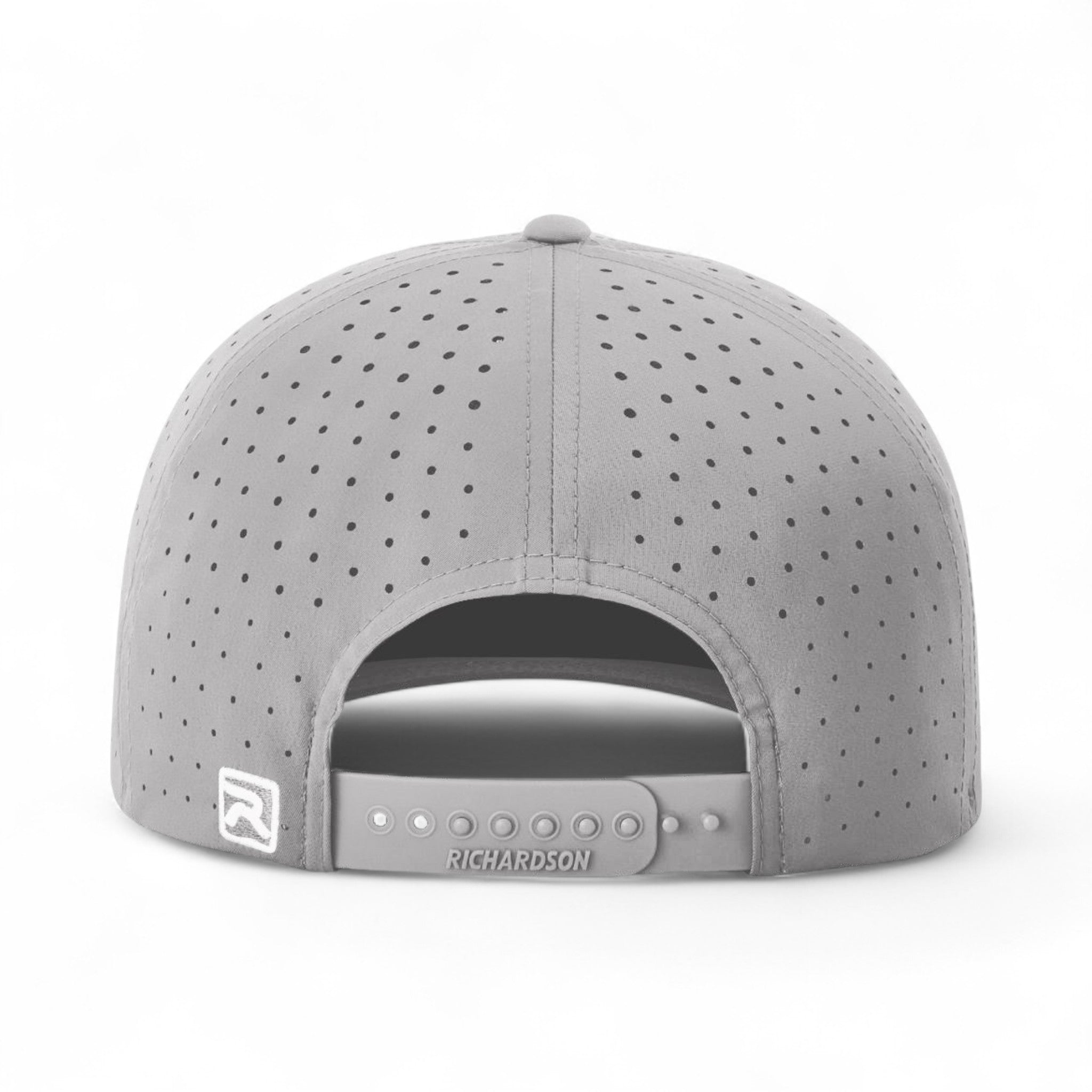 Back view of Richardson 632 custom hat in grey