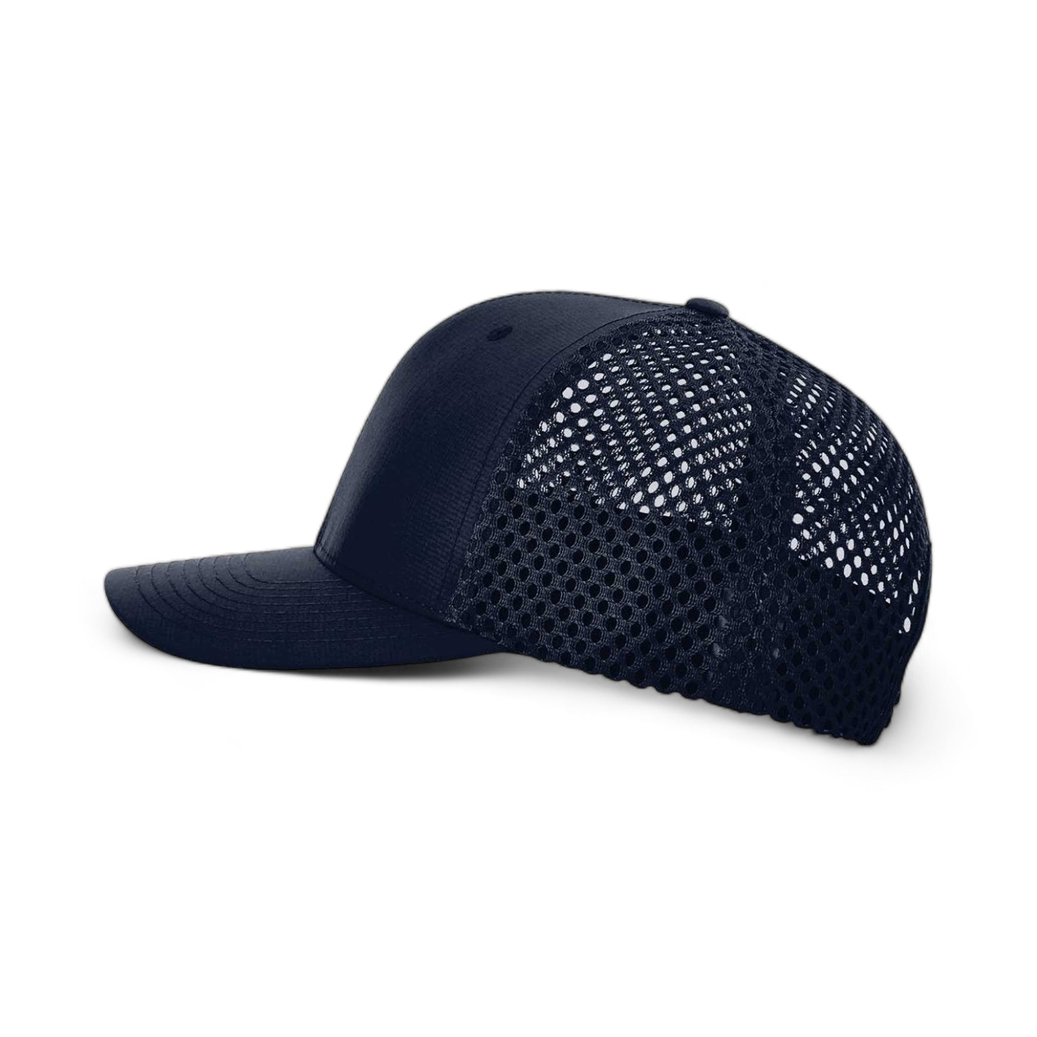Side view of Richardson 835 custom hat in navy