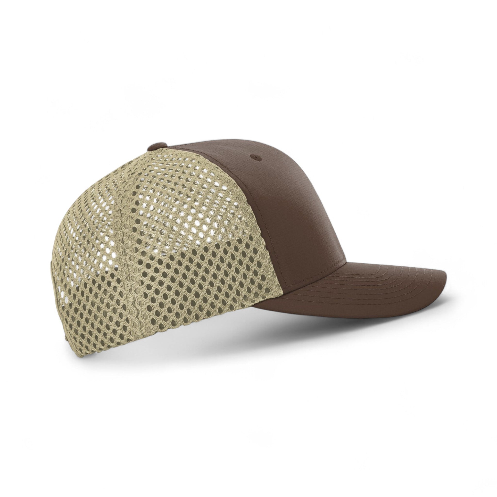 Right side view of Richardson 835 custom hat in brown and khaki