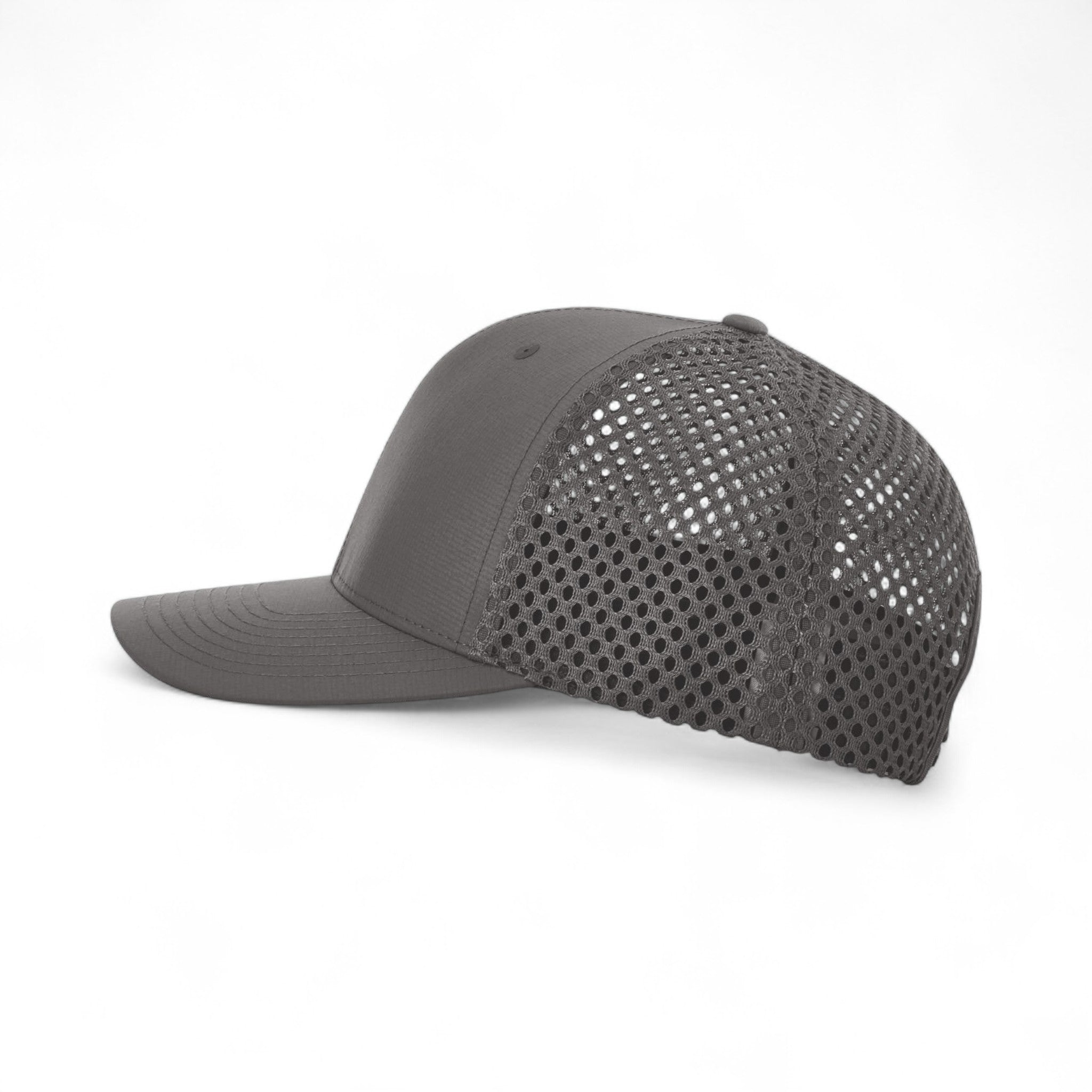 Left side view of Richardson 835 custom hat in charcoal