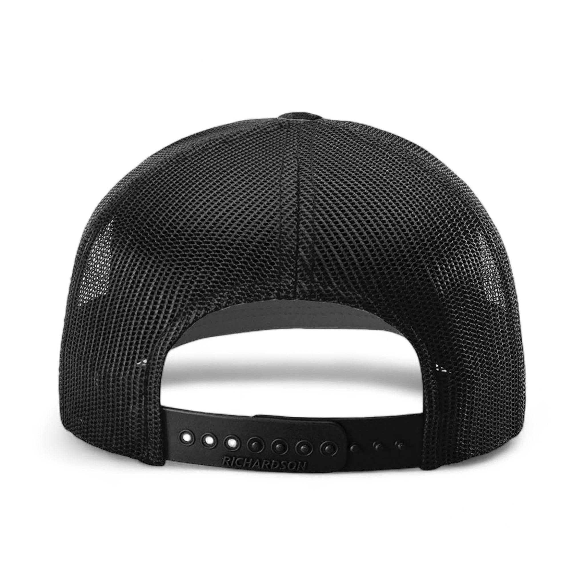 Back view of Richardson 862 custom hat in multicam black