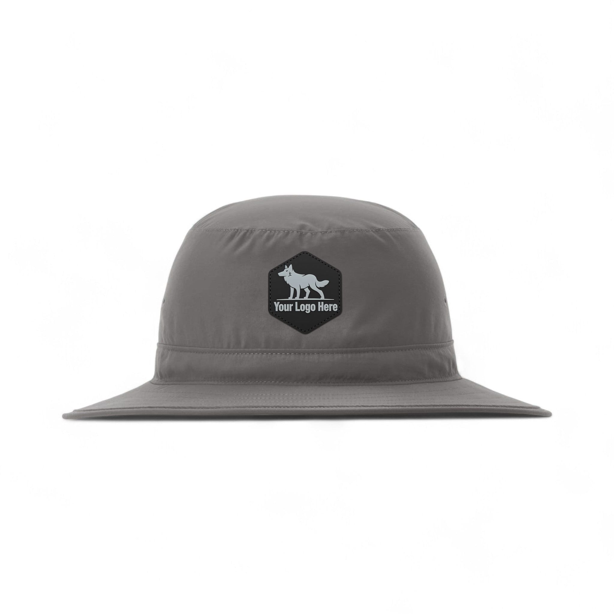 PVC patch preview of Richardson 909 custom hat in charcoal