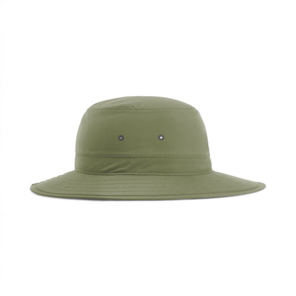 Right side view of Richardson 909 custom hat in moss green