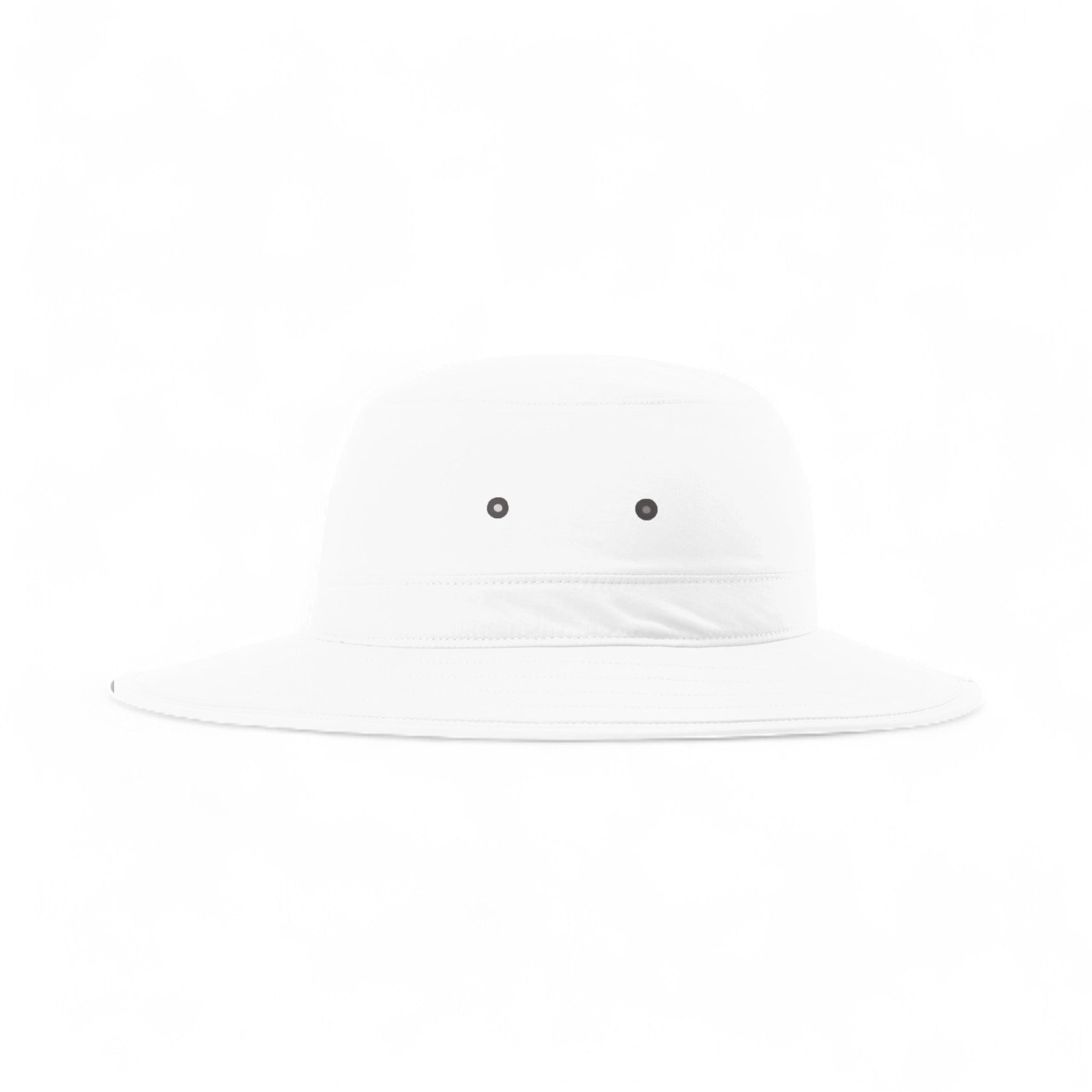 Left side view of Richardson 909 custom hat in white