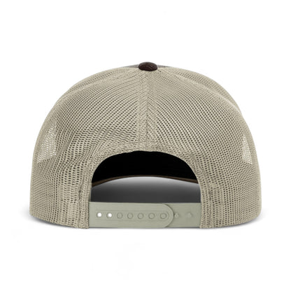 Back view of Richardson 930 custom hat in brown and sand