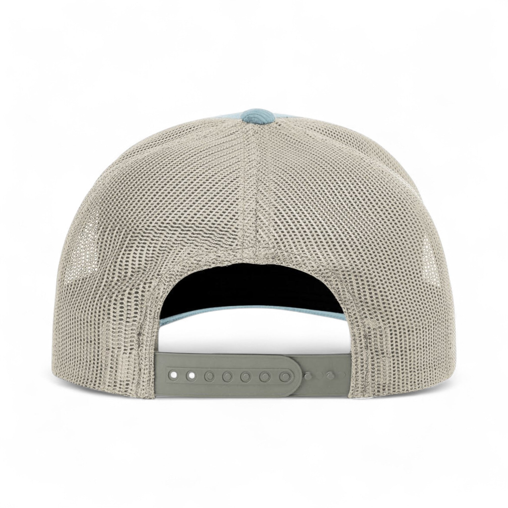 Back view of Richardson 930 custom hat in light blue and sand