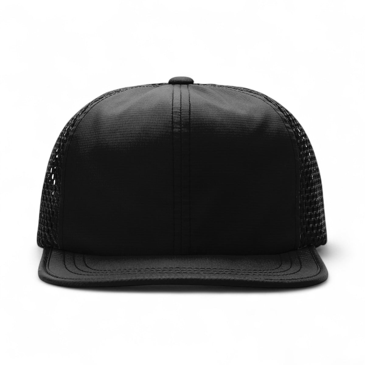 Front view of Richardson 935 custom hat in black