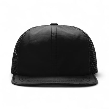 Front view of Richardson 935 custom hat in black