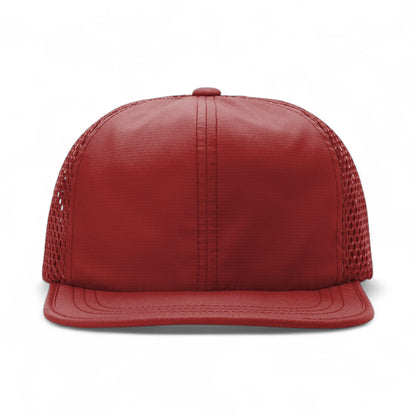Front view of Richardson 935 custom hat in cardinal