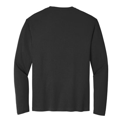 Sport-Tek ST350LS custom long sleeve t-shirt in black, back view